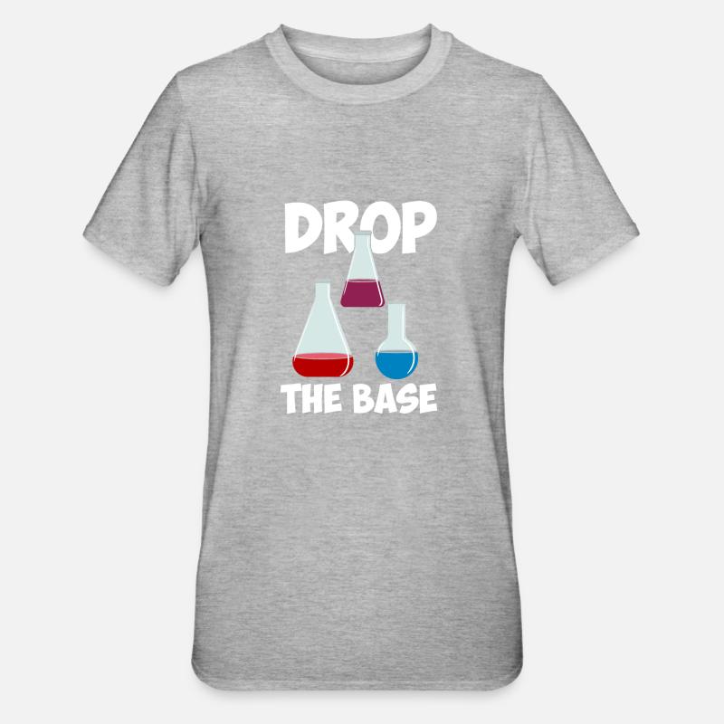 Drop The Base Science - Unisex Polycotton T-Shirt - heather grey