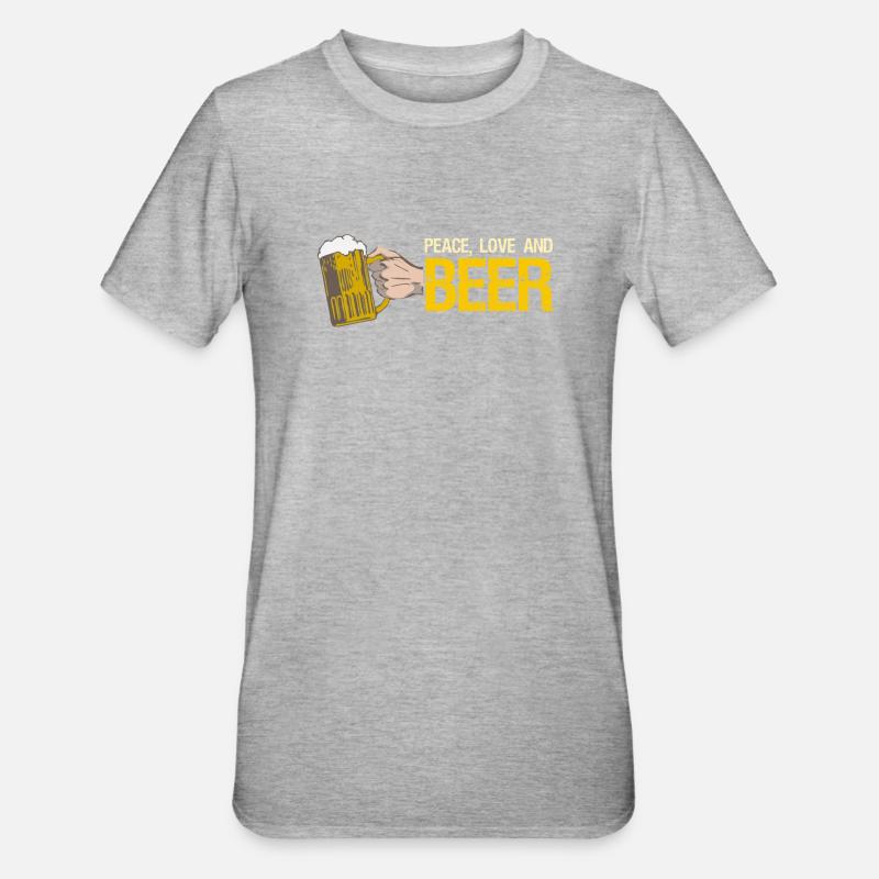 Bière - T-shirt polycoton Unisexe - gris chiné