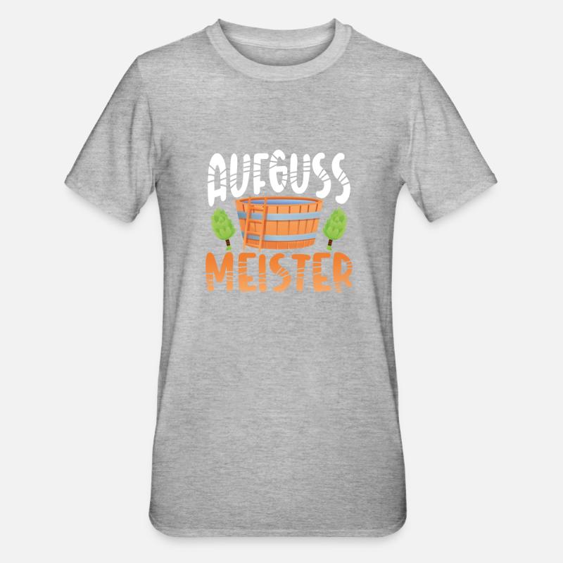 Maître des infusions de sauna - T-shirt polycoton Unisexe - gris chiné