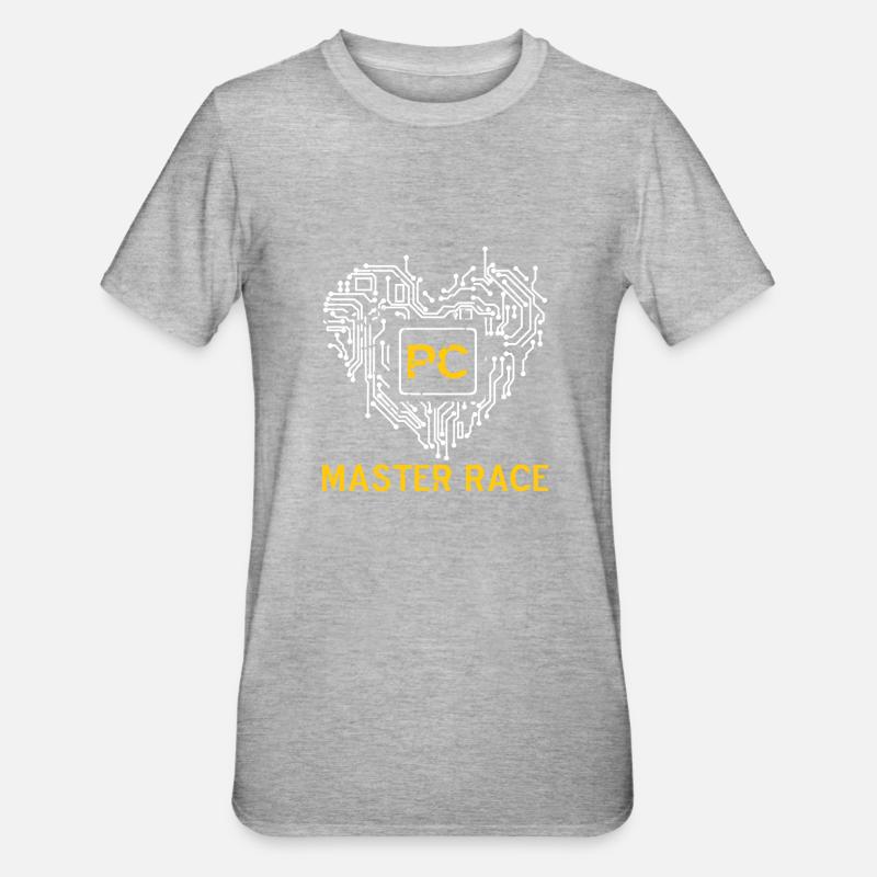 Glorieuse course PC Master - T-shirt polycoton Unisexe - gris chiné