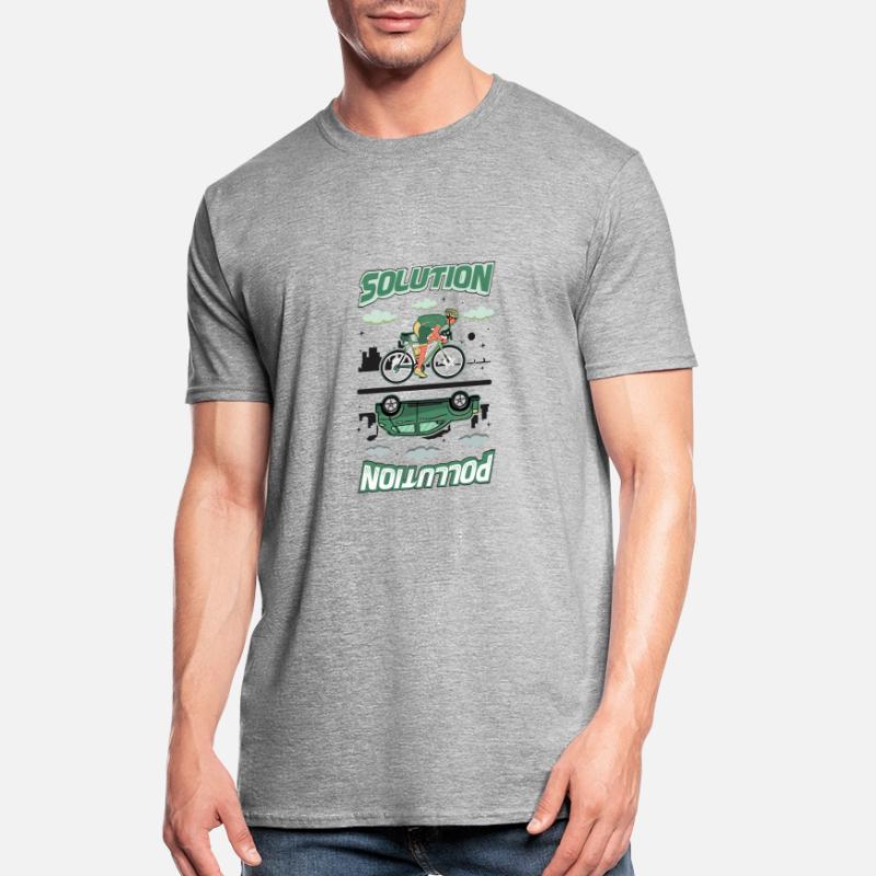 Polution Solution Protection de l’environnement Cyclisme T-shirt polycoton Unisexe
