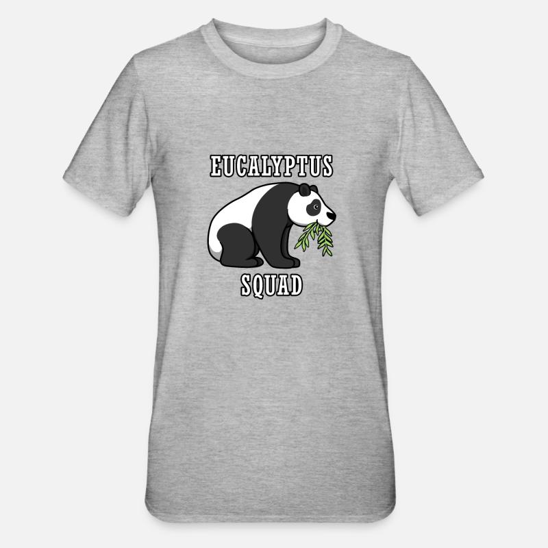 Panda australien Eucalyptus Koala - T-shirt polycoton Unisexe - gris chiné