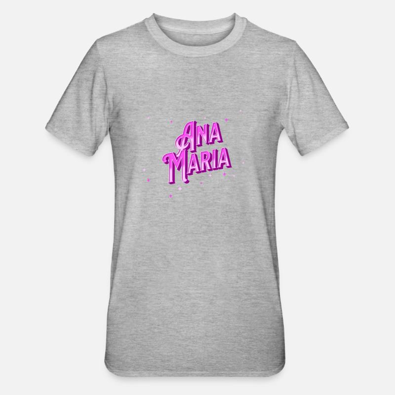 Anna Maria name personalized - Unisex Polycotton T-Shirt - heather grey