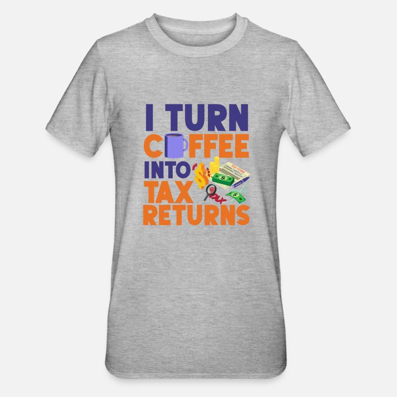 Comptable Comptable Comptable - T-shirt polycoton Unisexe - gris chiné