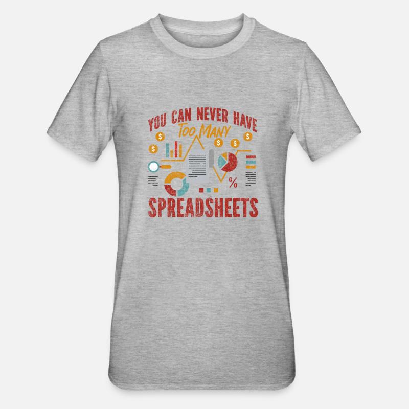 Comptable Comptable Comptable - T-shirt polycoton Unisexe - gris chiné