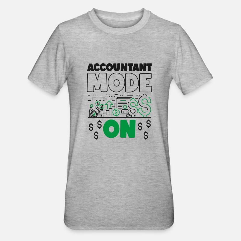 Comptable Comptable Comptable - T-shirt polycoton Unisexe - gris chiné