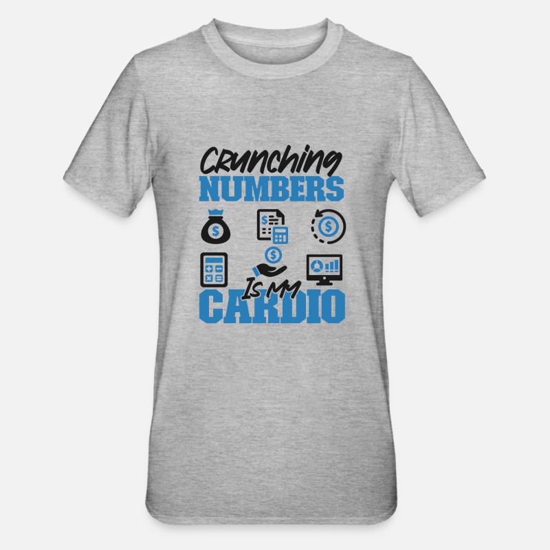 Comptable Comptable Comptable - T-shirt polycoton Unisexe - gris chiné