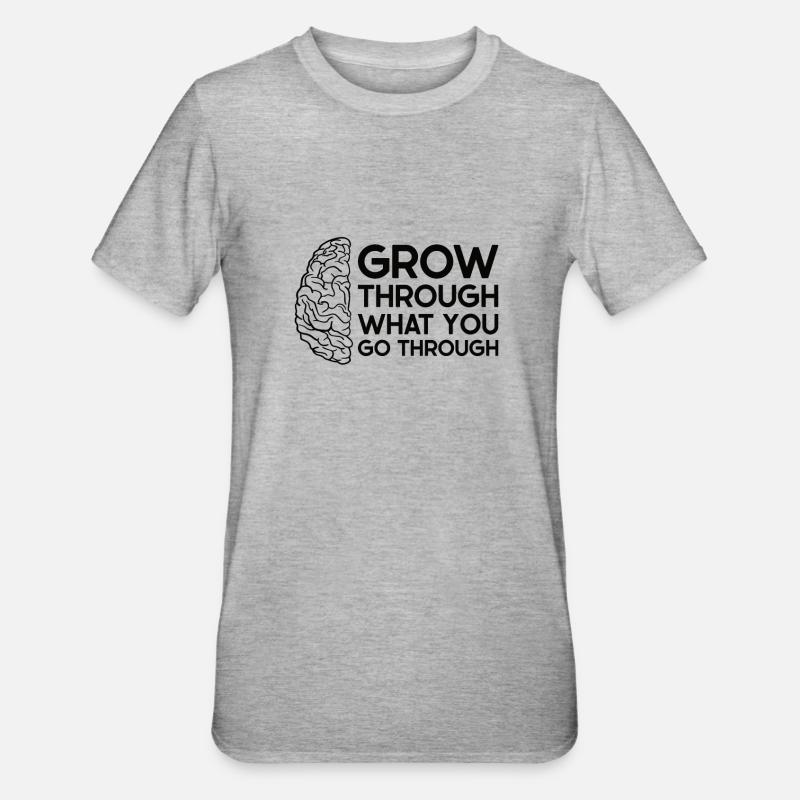 Schlaganfall Survivor Schlaganfall Bewusstsein - Unisex Polycotton T-Shirt - Grau meliert
