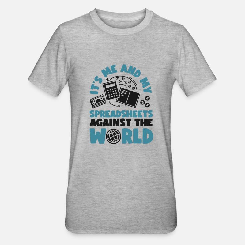 Comptable Comptable Comptable - T-shirt polycoton Unisexe - gris chiné