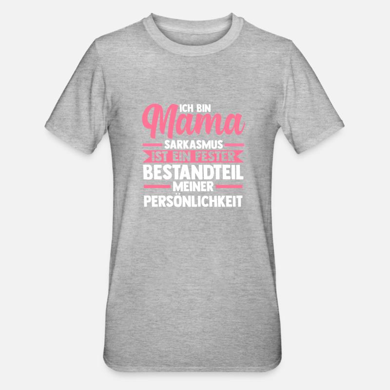 Mutter Mama - Unisex Polycotton T-Shirt - Grau meliert