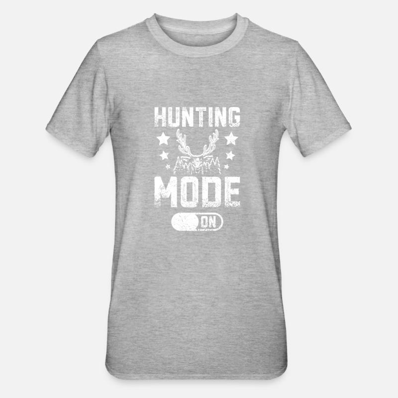 Mode chasse activé - T-shirt polycoton Unisexe - gris chiné