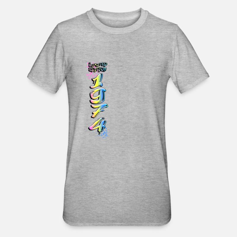 Édition limitée 1974 Graffiti - T-shirt polycoton Unisexe - gris chiné