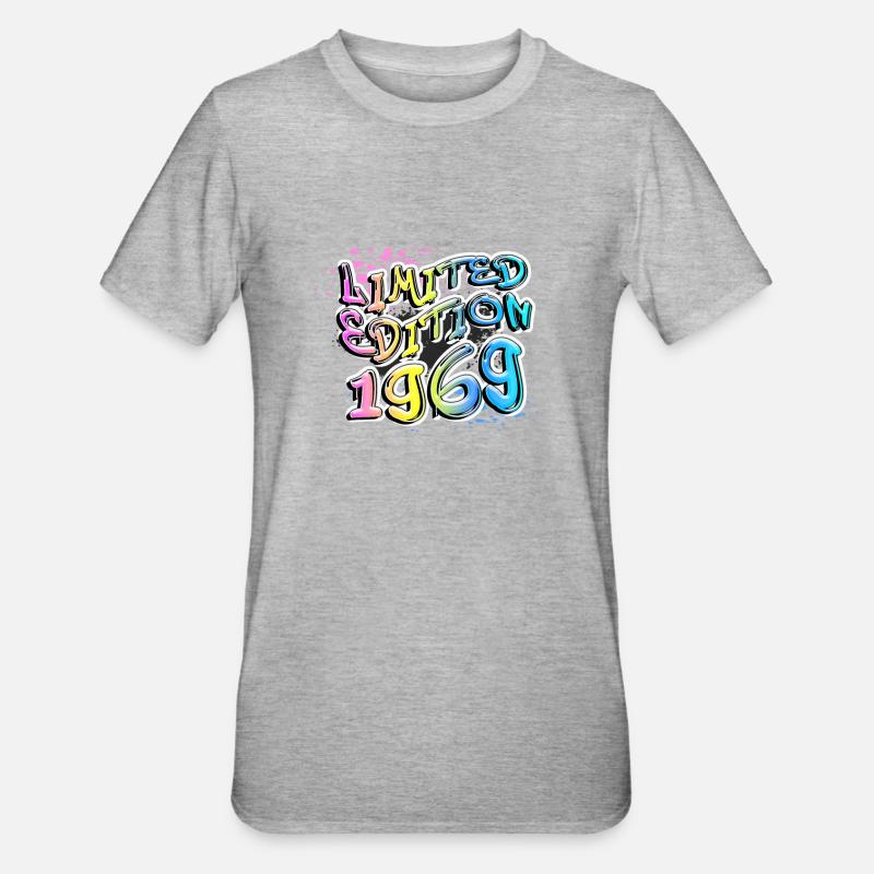 Édition limitée 1969 Graffiti - T-shirt polycoton Unisexe - gris chiné