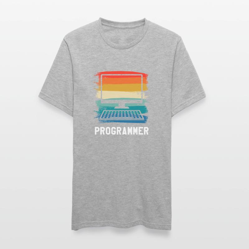 Retro Vintage Programmer Computer Programming Unisex Polycotton T-Shirt