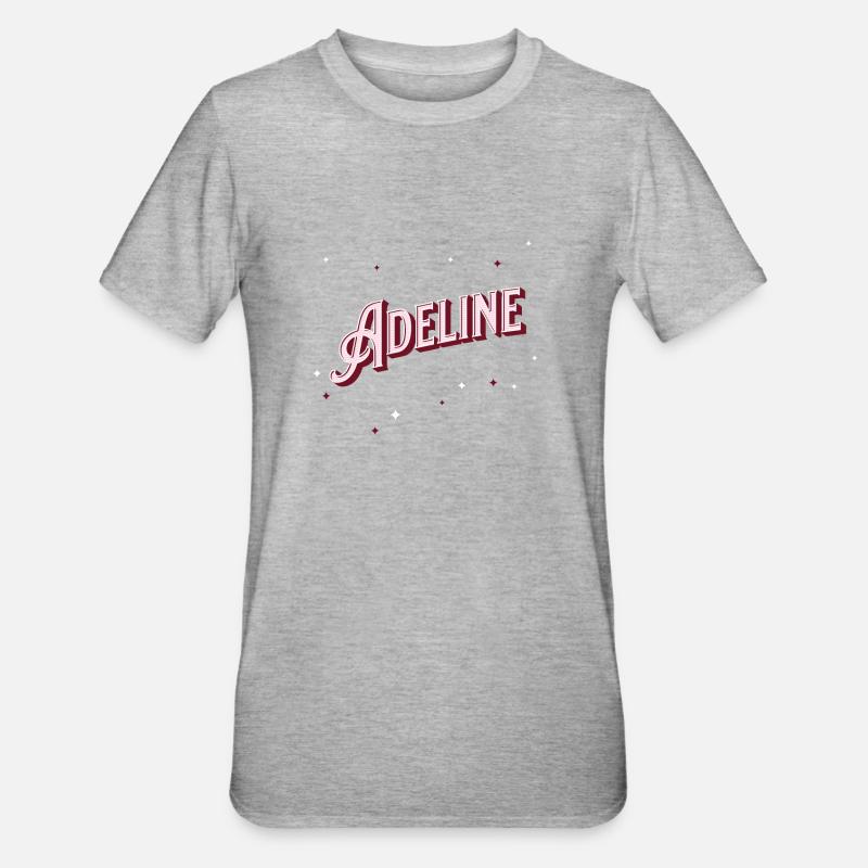 Adeline name personalized - Unisex Polycotton T-Shirt - heather grey