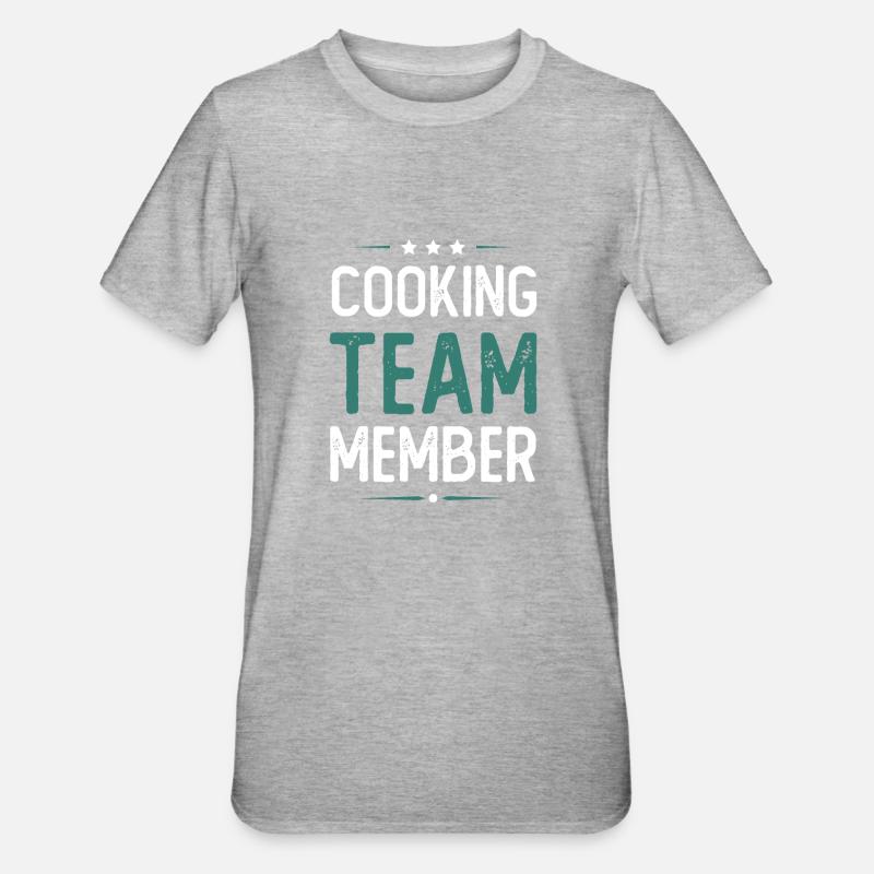 Équipe de cuisine - T-shirt polycoton Unisexe - gris chiné