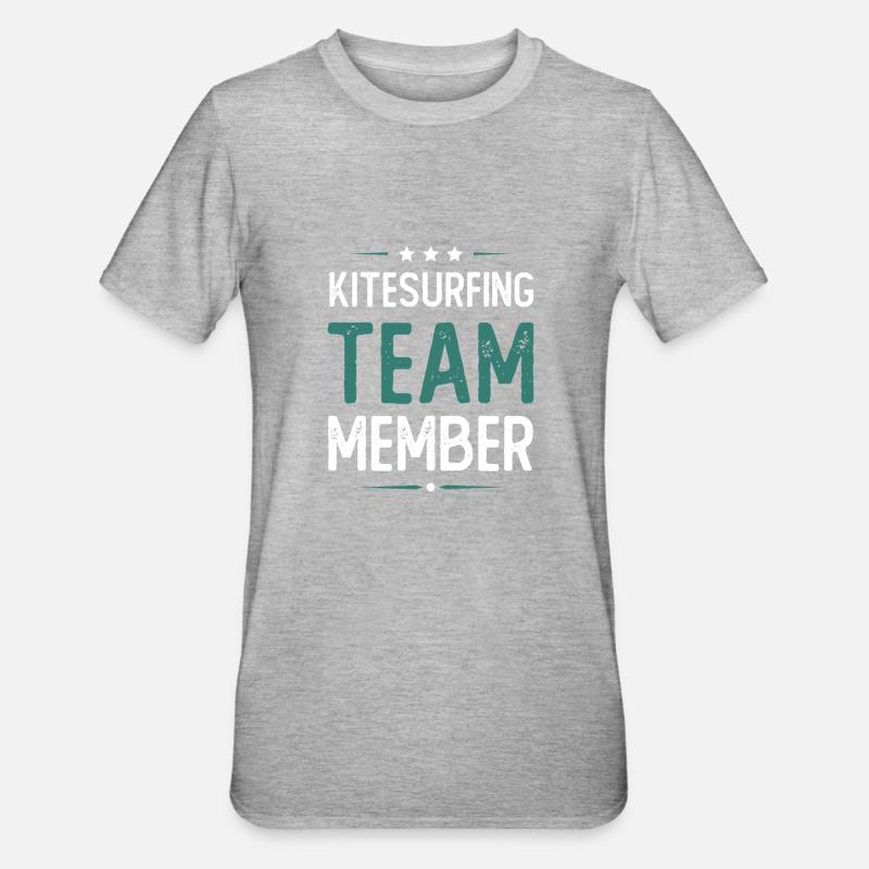 Équipe de kitesurf - T-shirt polycoton Unisexe - gris chiné