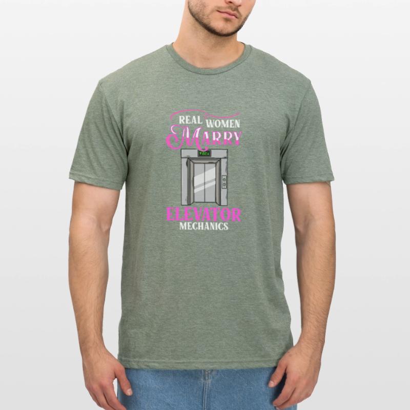 Elevator Elevator System Technician Woman Elevator Elevator Unisex Polycotton T-Shirt
