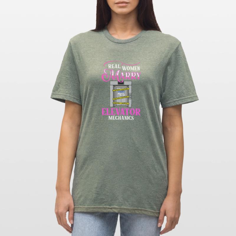 Elevator Elevator System Technician Woman Elevator Elevator Unisex Polycotton T-Shirt