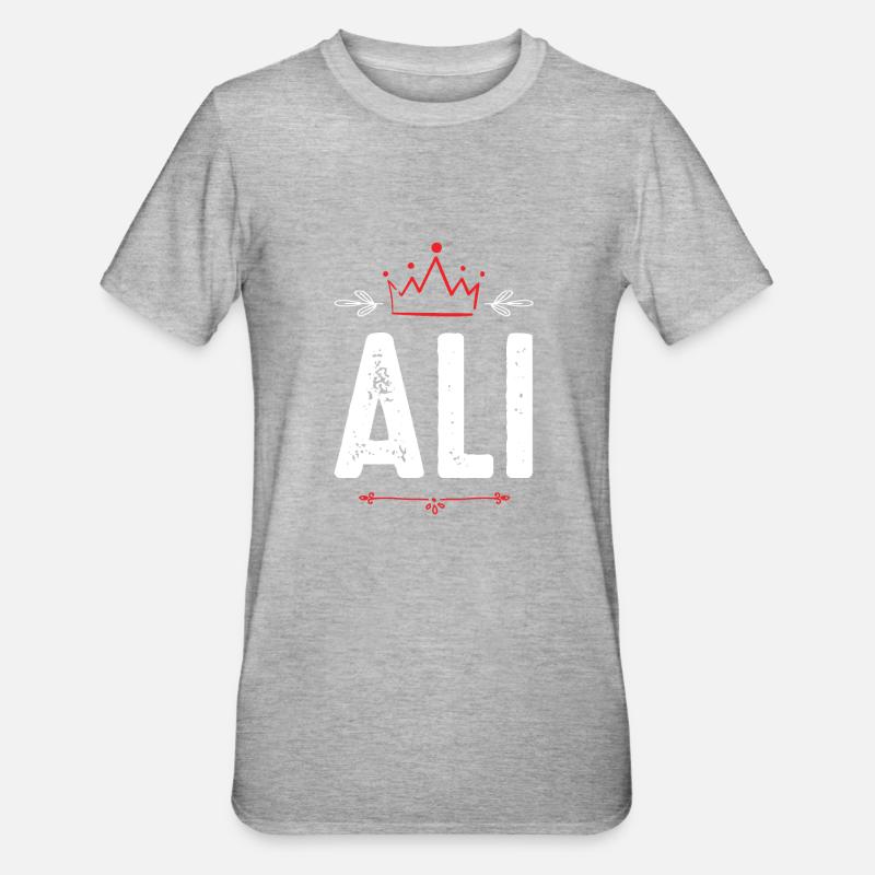 Ali - T-shirt polycoton Unisexe - gris chiné