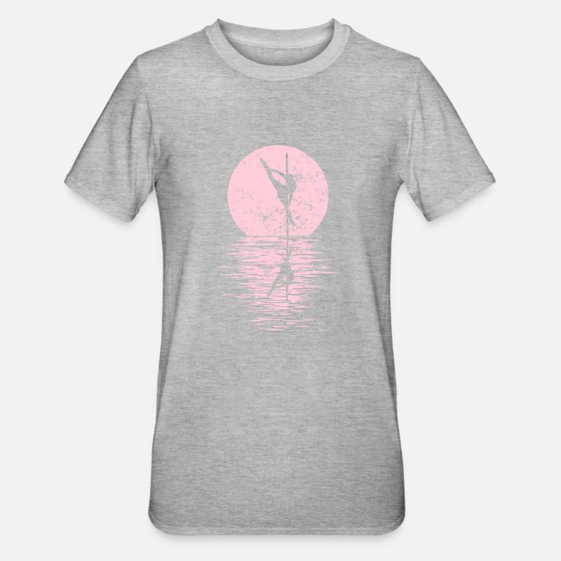 Pole Dance Dancer, Pole Dance, Pole Dancing - T-shirt polycoton Unisexe - gris chiné