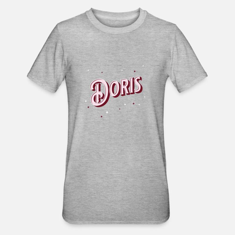 Personalized Doris name - Unisex Polycotton T-Shirt - heather grey
