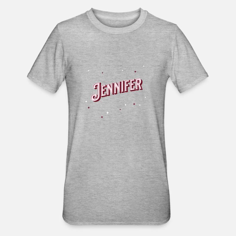 Jennifer name personalized - Unisex Polycotton T-Shirt - heather grey