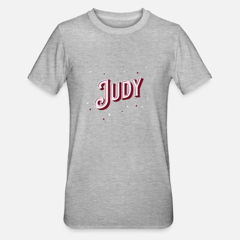 Personalized Judy name - Unisex Polycotton T-Shirt - heather grey