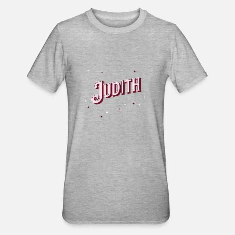 Personalized Judith name - Unisex Polycotton T-Shirt - heather grey
