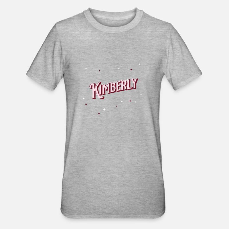 Personalized Kimberly name - Unisex Polycotton T-Shirt - heather grey