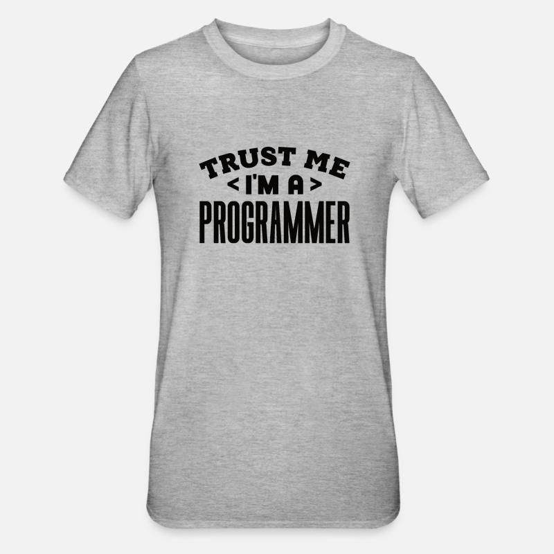 Software Developer Programmer Gift - Unisex Polycotton T-Shirt - heather grey
