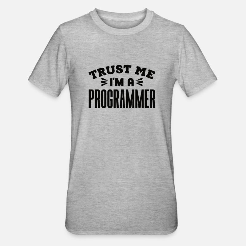 Software Developer Programmer Gift - Unisex Polycotton T-Shirt - heather grey