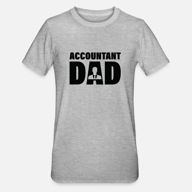 Emploi - Comptable Papa - T-shirt polycoton Unisexe - gris chiné