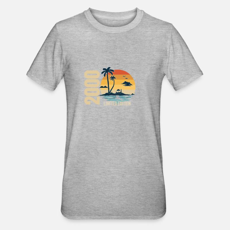 Anniversaire édition limitée 2000 - T-shirt polycoton Unisexe - gris chiné