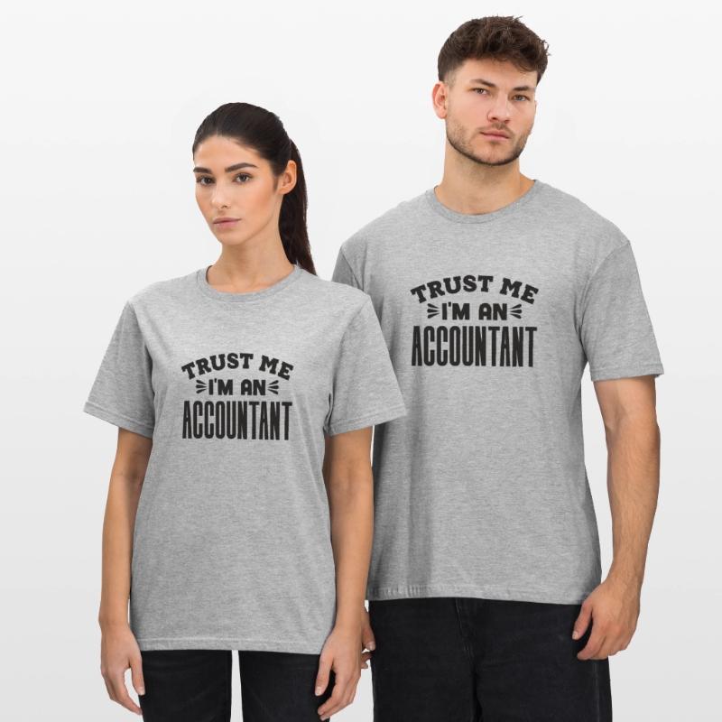Profession comptable Comptable financier Comptable T-shirt polycoton Unisexe