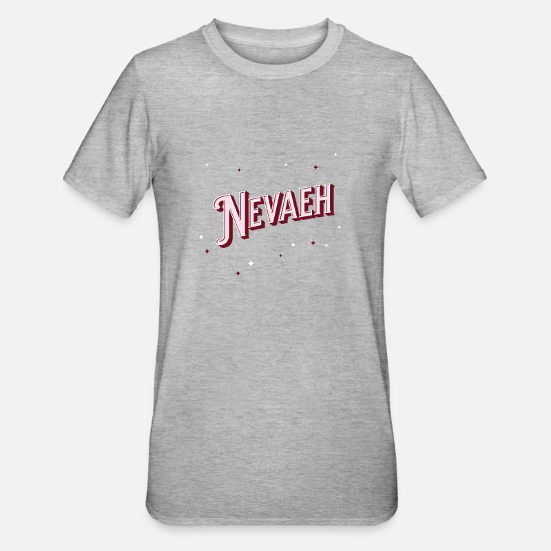 Nevaeh name personalized - Unisex Polycotton T-Shirt - heather grey