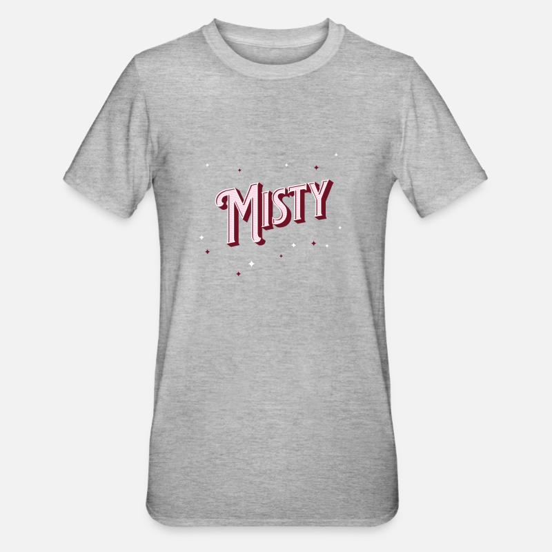 Misty name personalized - Unisex Polycotton T-Shirt - heather grey
