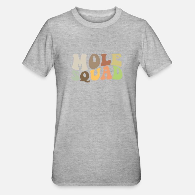 Mole squad - Unisex Polycotton T-Shirt - heather grey