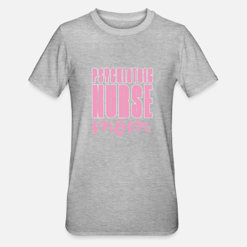 Maman infirmière - T-shirt polycoton Unisexe - gris chiné