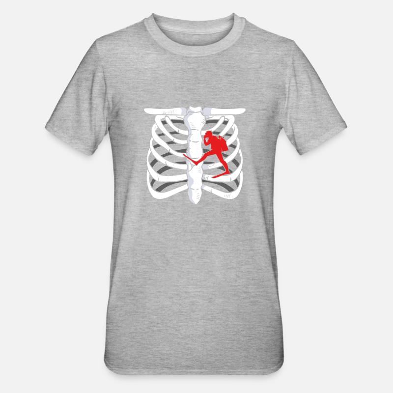 Poumon du plongeur - T-shirt polycoton Unisexe - gris chiné
