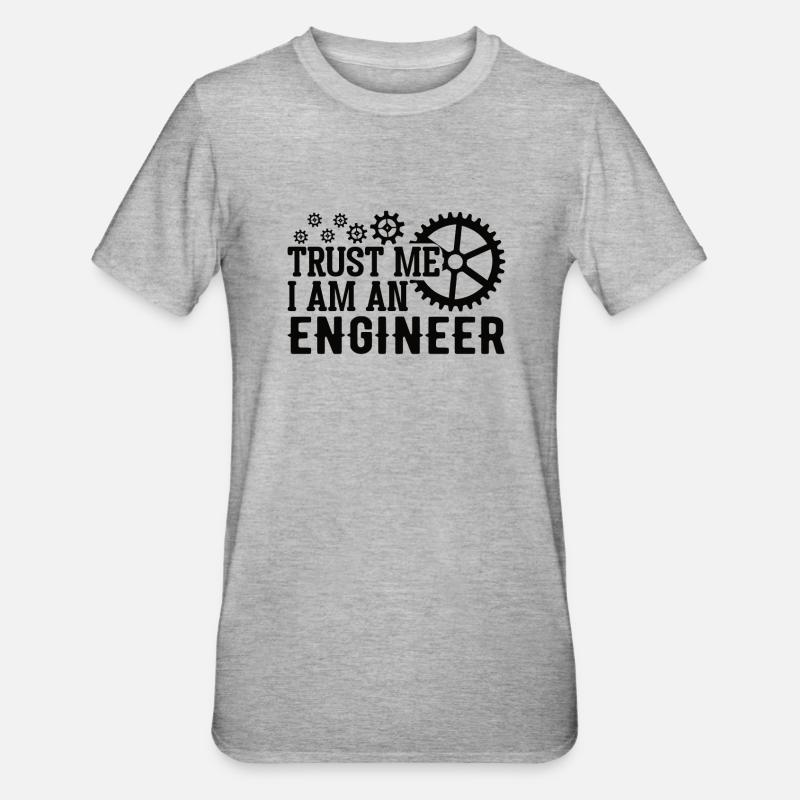 Mechanical Engineer Mechanical Engineer Profession - Unisex Polycotton T-Shirt - heather grey