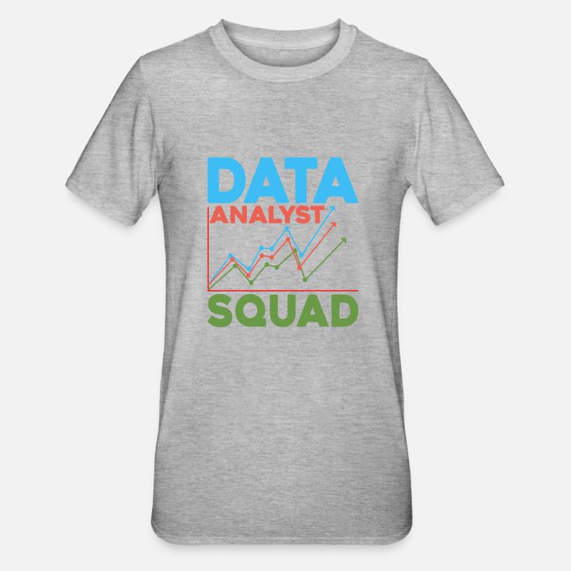 Data Analyst Squad 5 - Unisex Polycotton T-Shirt - heather grey