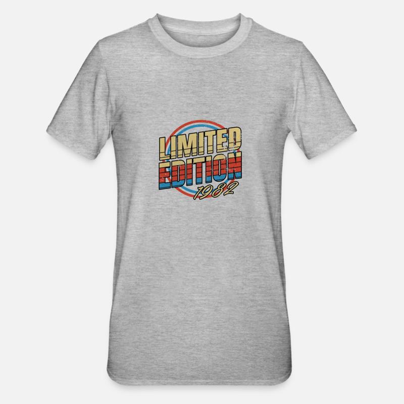 Edition Limitée Millésime 1982 - T-shirt polycoton Unisexe - gris chiné