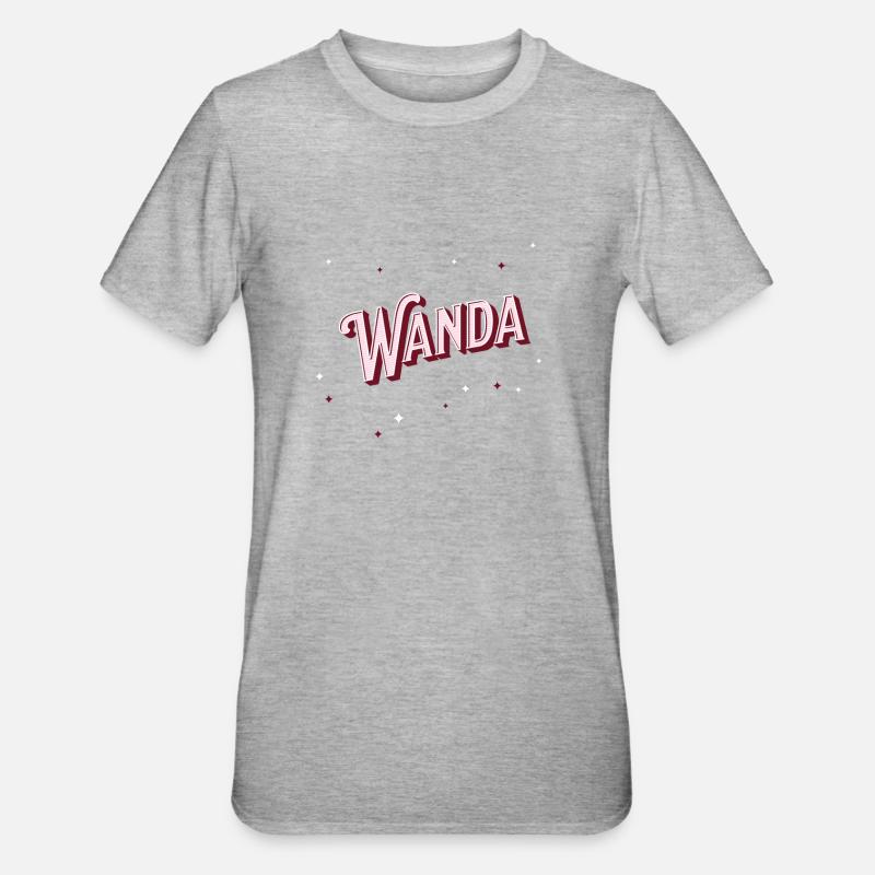 Wanda name personalized - Unisex Polycotton T-Shirt - heather grey
