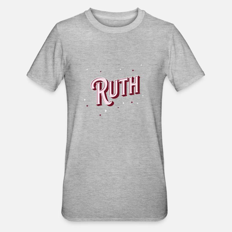Ruth's name personalized - Unisex Polycotton T-Shirt - heather grey