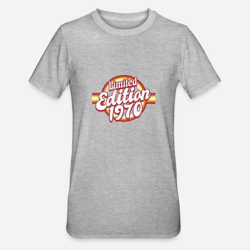 Edition Limitée 1970 Millésime - T-shirt polycoton Unisexe - gris chiné