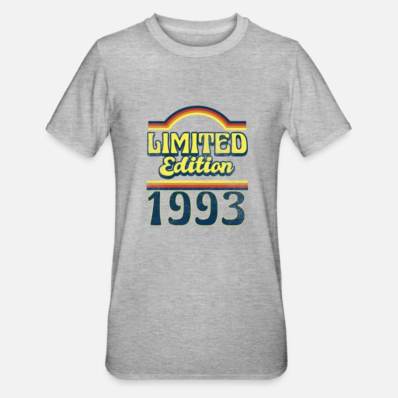 Edition Limitée Millésime 1993 - T-shirt polycoton Unisexe - gris chiné