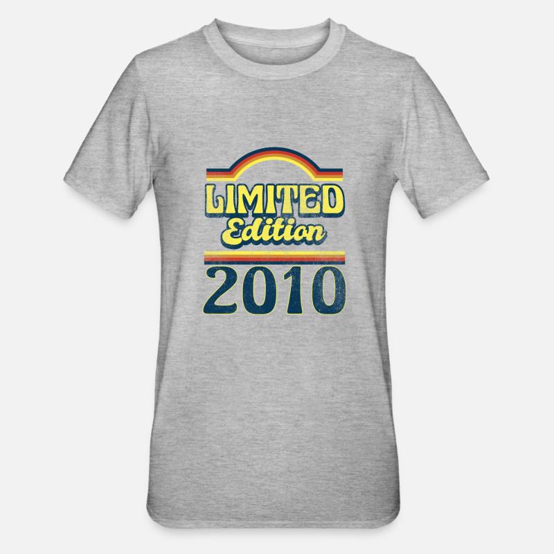 Edition Limitée Millésime 2010 - T-shirt polycoton Unisexe - gris chiné