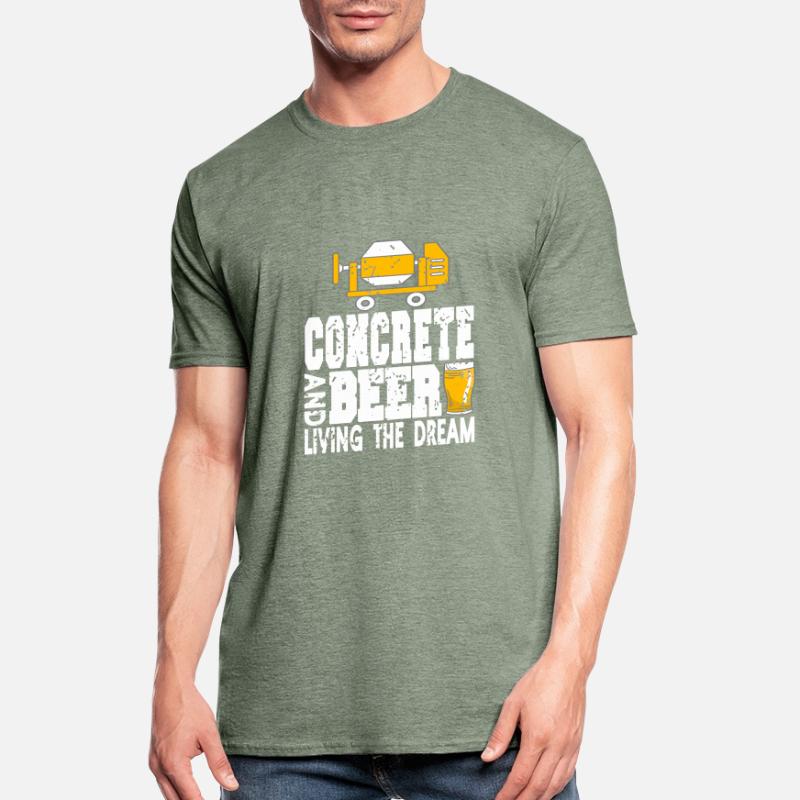 Conception de constructeur en béton pour les constructeurs et le chantier de construction T-shirt polycoton Unisexe