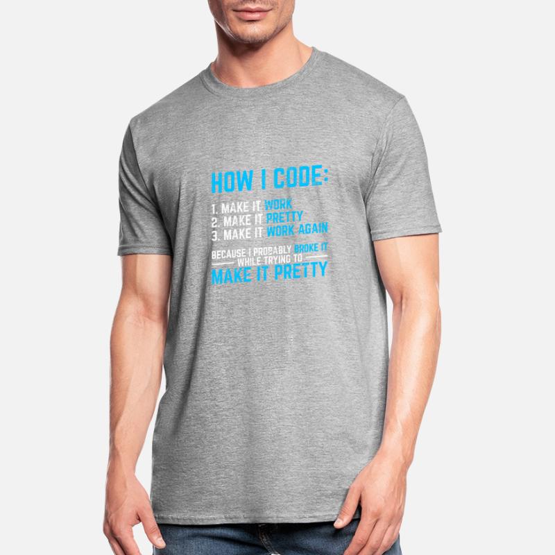 Programmeur Codeur Développeur de logiciels Programming Co T-shirt polycoton Unisexe